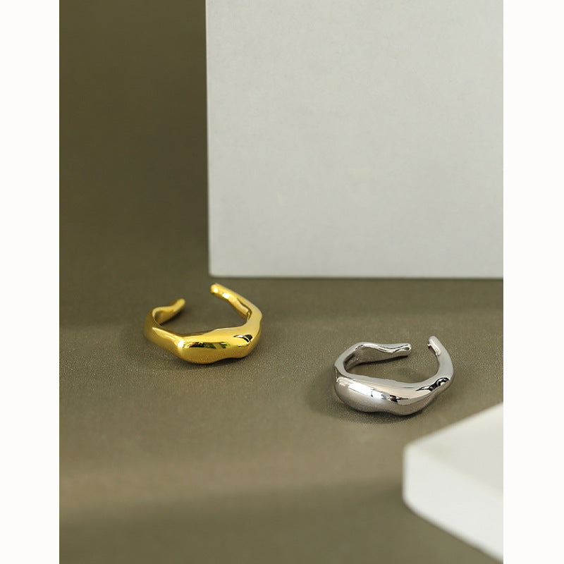 Gold Plated Round Minimalist Ring