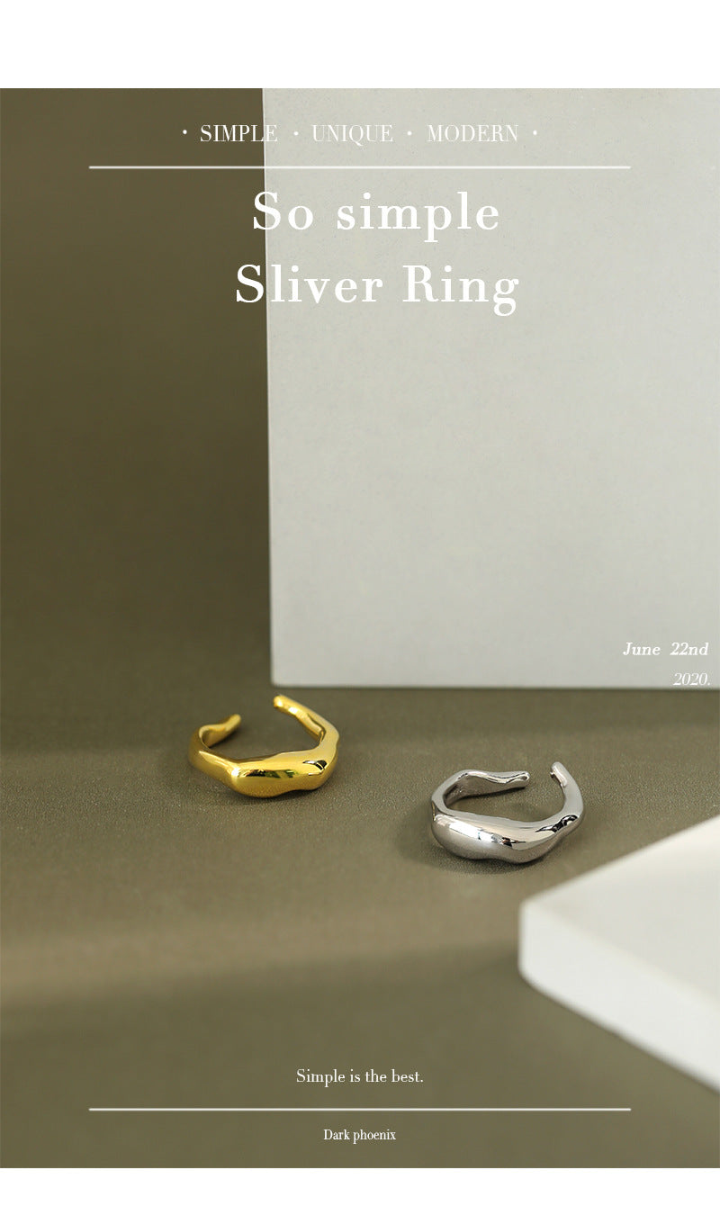 Gold Plated Round Minimalist Ring