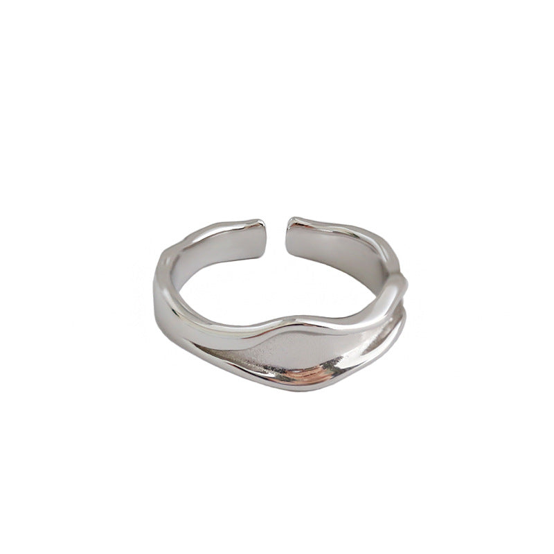 Silver Round Minimalist Ring