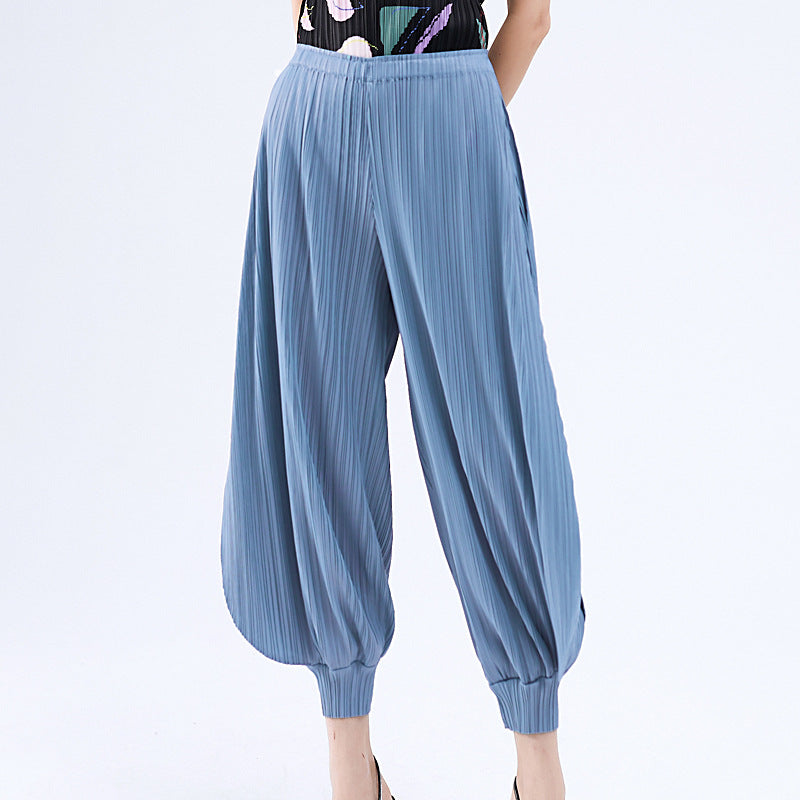 Plissé Pleated Casual Jasmine Trousers