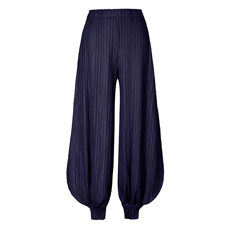 Plissé Pleated Casual Jasmine Trousers