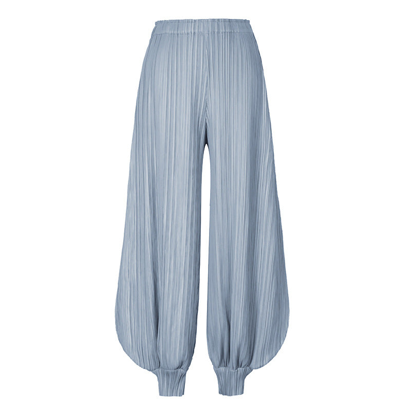 Plissé Pleated Casual Jasmine Trousers