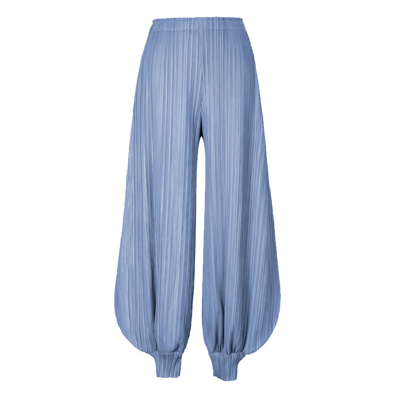 Plissé Pleated Casual Jasmine Trousers