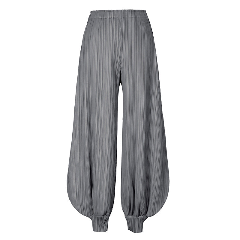 Plissé Pleated Casual Jasmine Trousers