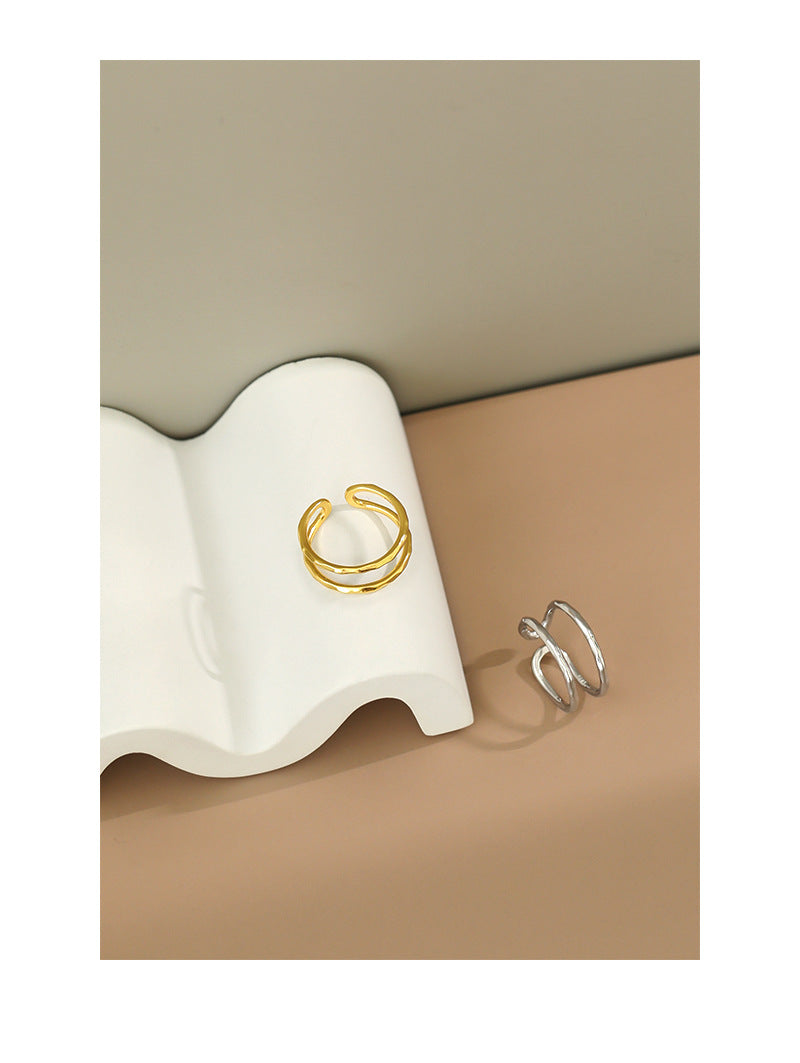 Gold Plated Conch Minimalist Ring