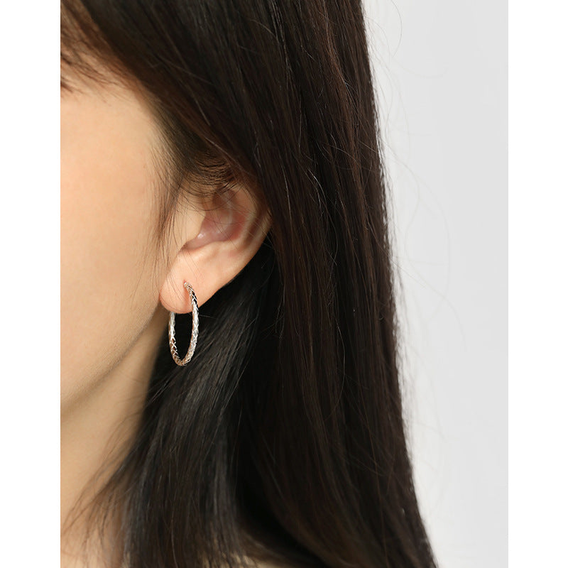 Gold Plated Round Minimalist Earring Hoops