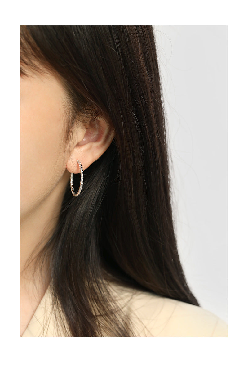 Gold Plated Round Minimalist Earring Hoops