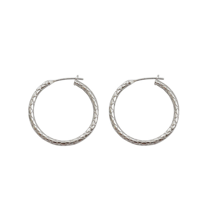 Gold Plated Round Minimalist Earring Hoops