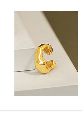 Gold Plated Round Minimalist Earring Hoops