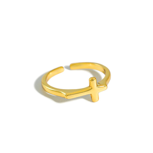 Gold Plated knot Minimalist Ring