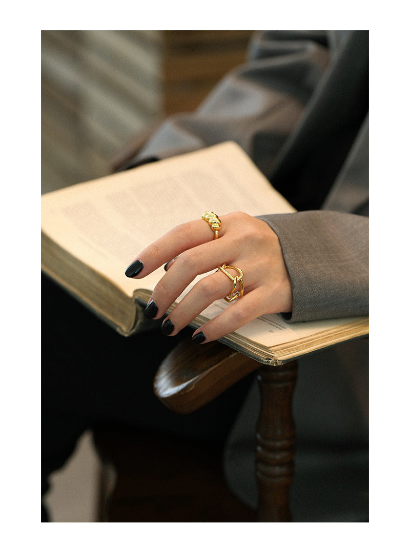 Silver Conch Minimalist Ring