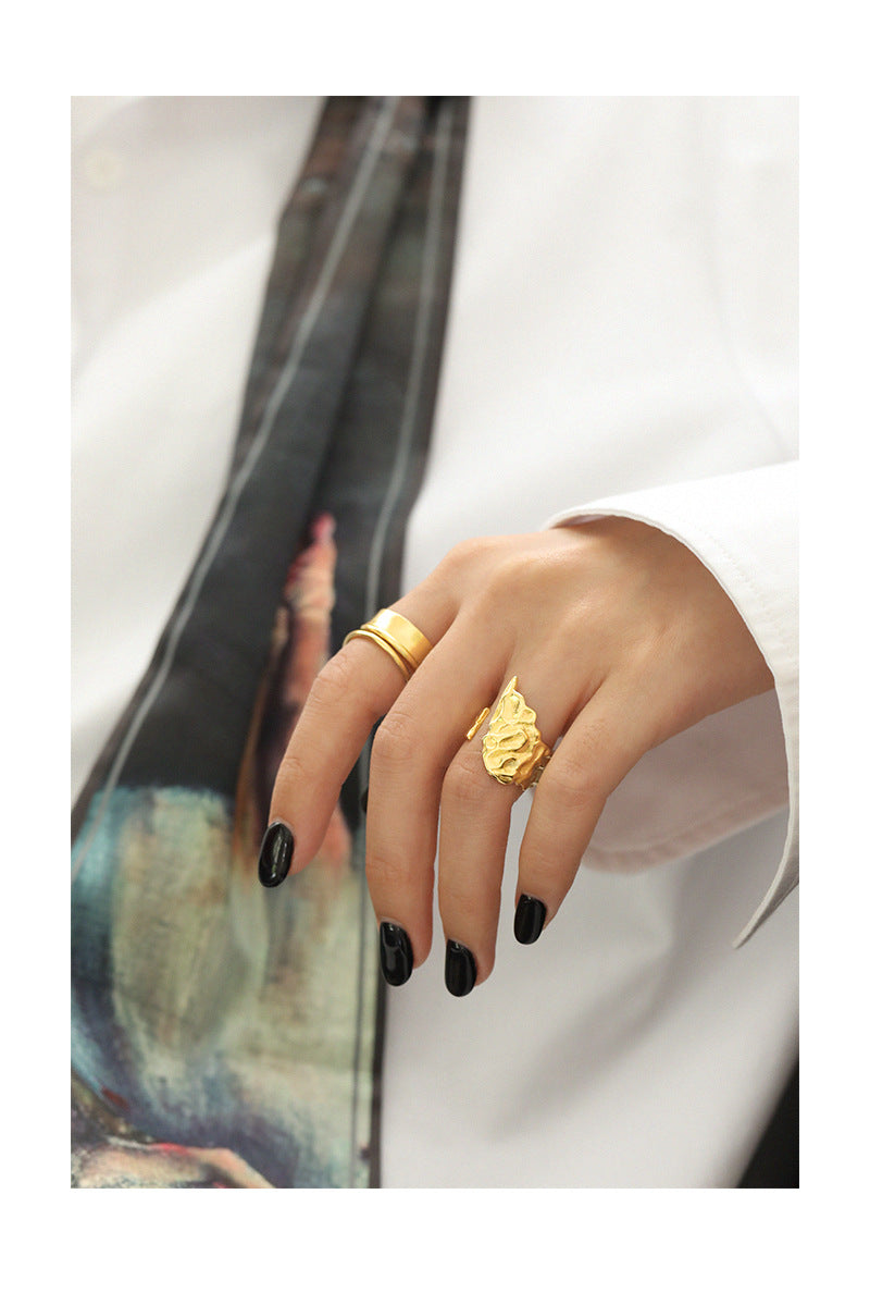 Gold Plated Round Minimalist Ring