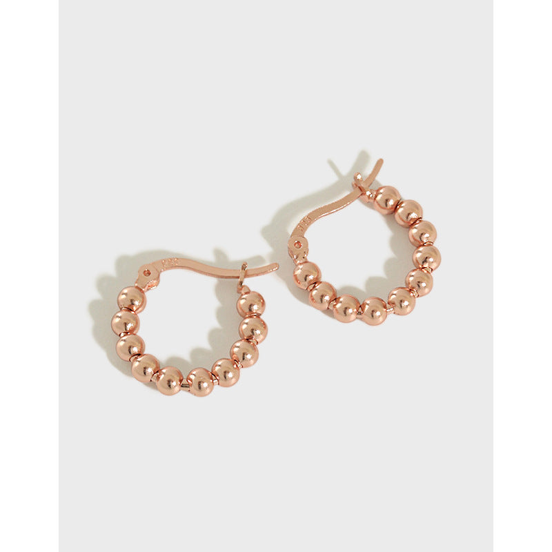 Gold Plated Round Minimalist Earring Hoops