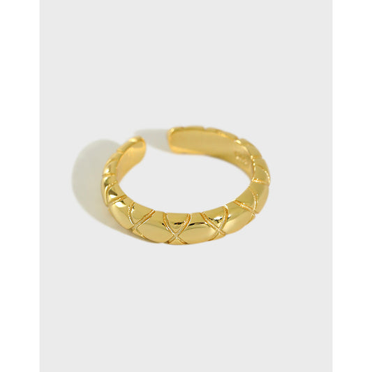 Gold Plated Round Minimalist Ring