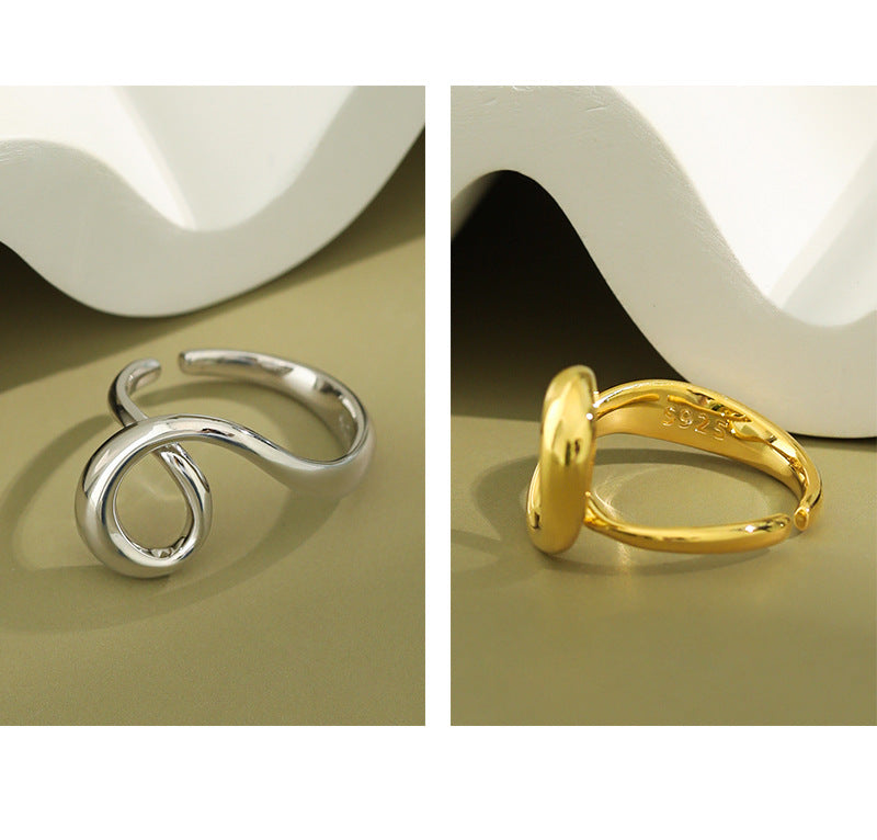 Gold Plated Twist Minimalist Ring