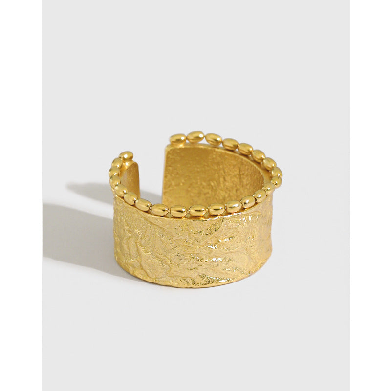 Gold Plated Round Minimalist Ring