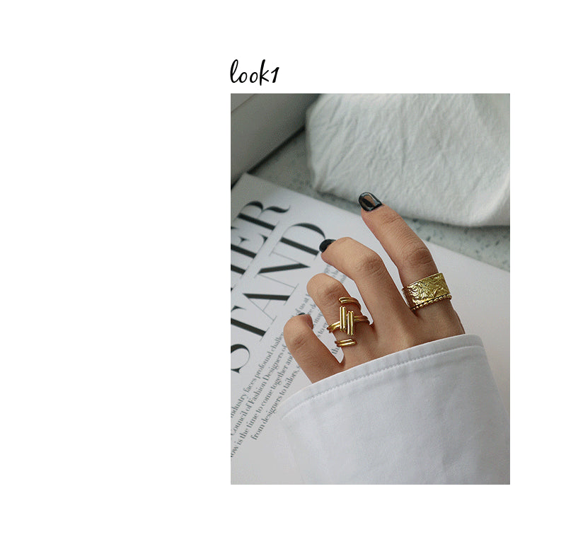 Gold Plated Round Minimalist Ring