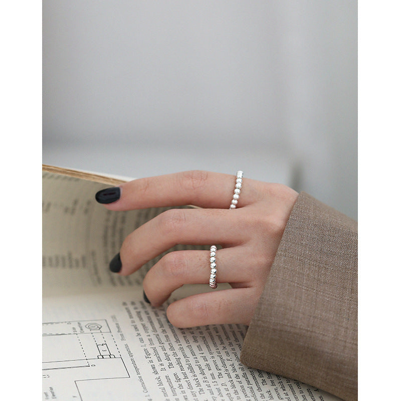 Silver Twist Minimalist Ring