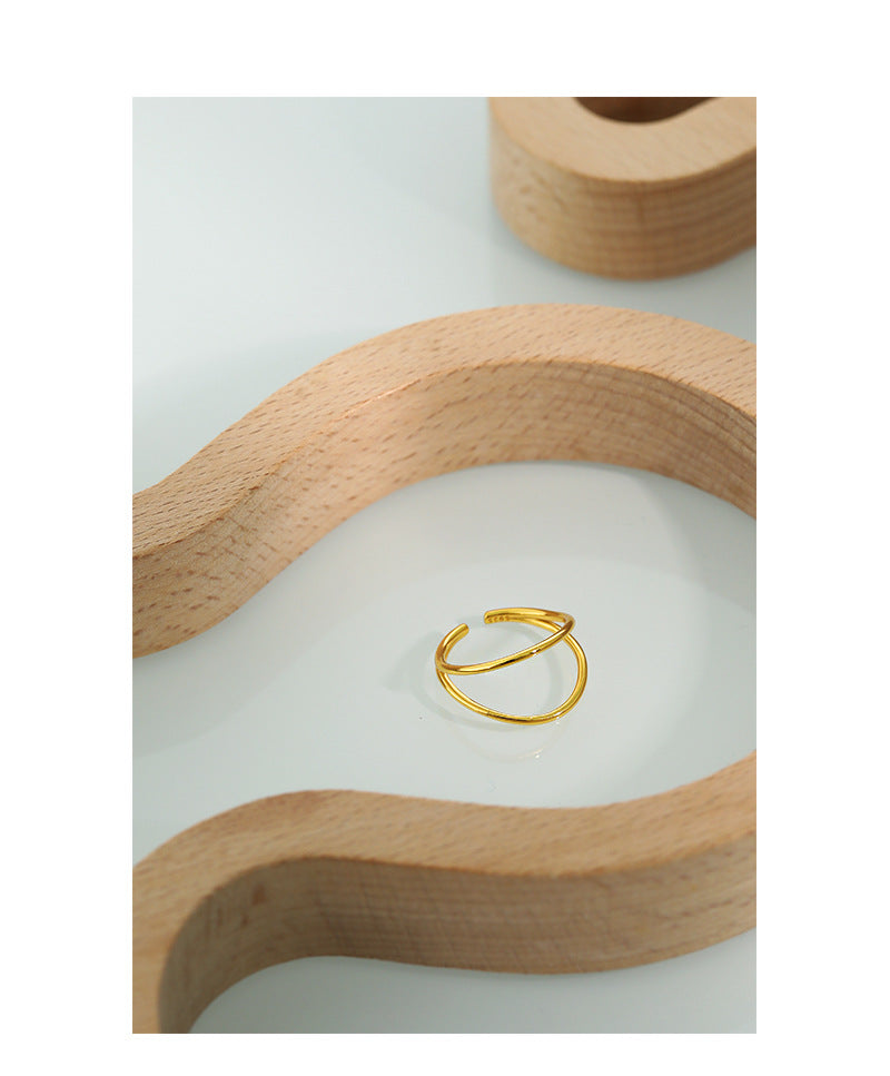 Gold Plated Conch Minimalist Ring