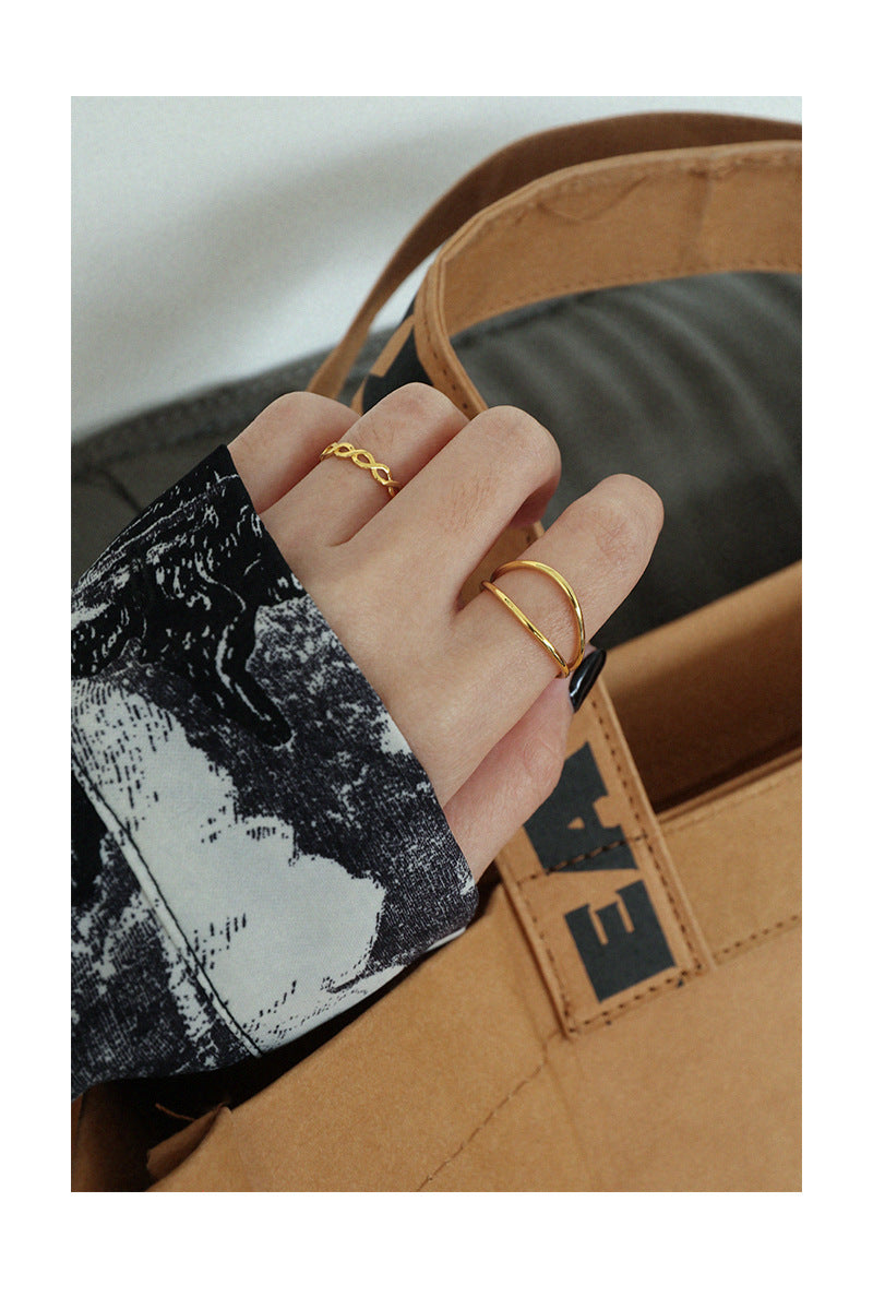 Gold Plated Conch Minimalist Ring