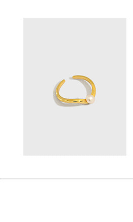 Gold Plated Box  Minimalist Earring Hoops