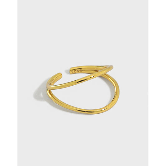 Gold Plated Conch Minimalist Ring