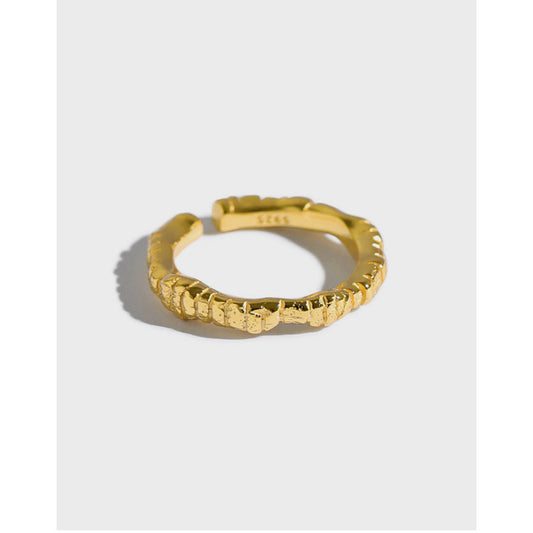 Gold Plated Round Minimalist Ring