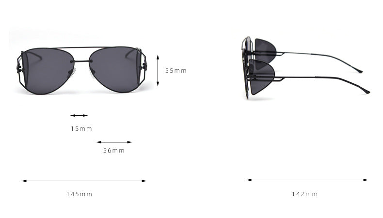 Irregular Frame Sunglasses