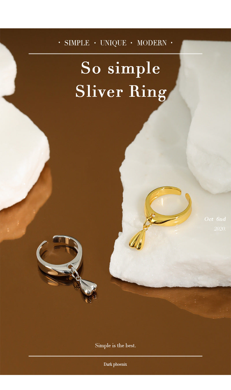 Silver Key Minimalist Ring