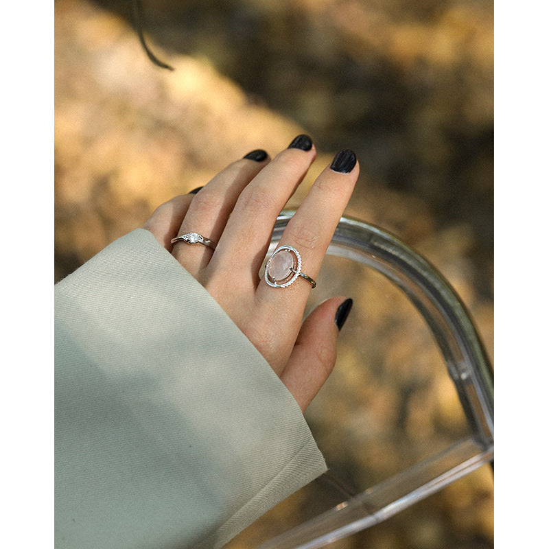 Gold Plated Button Minimalist Ring