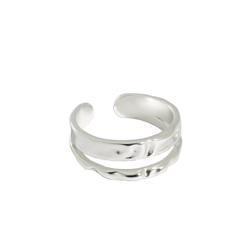 Silver Round Minimalist Ring