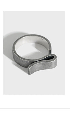 Silver Twist Minimalist Ring