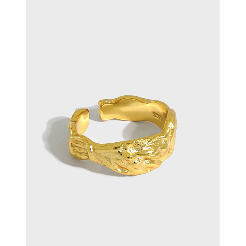 Gold Plated Round Minimalist Ring