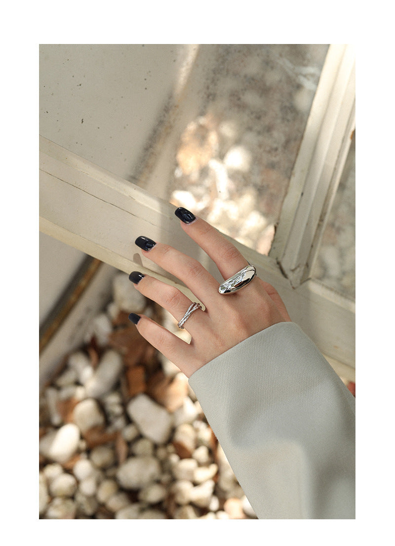 Silver Heart Minimalist Ring