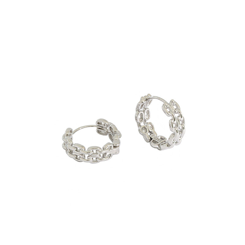 Gold Plated Round Minimalist Earring Hoops