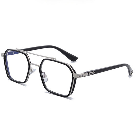 Big Frame Double Beam Blue Light Glasses