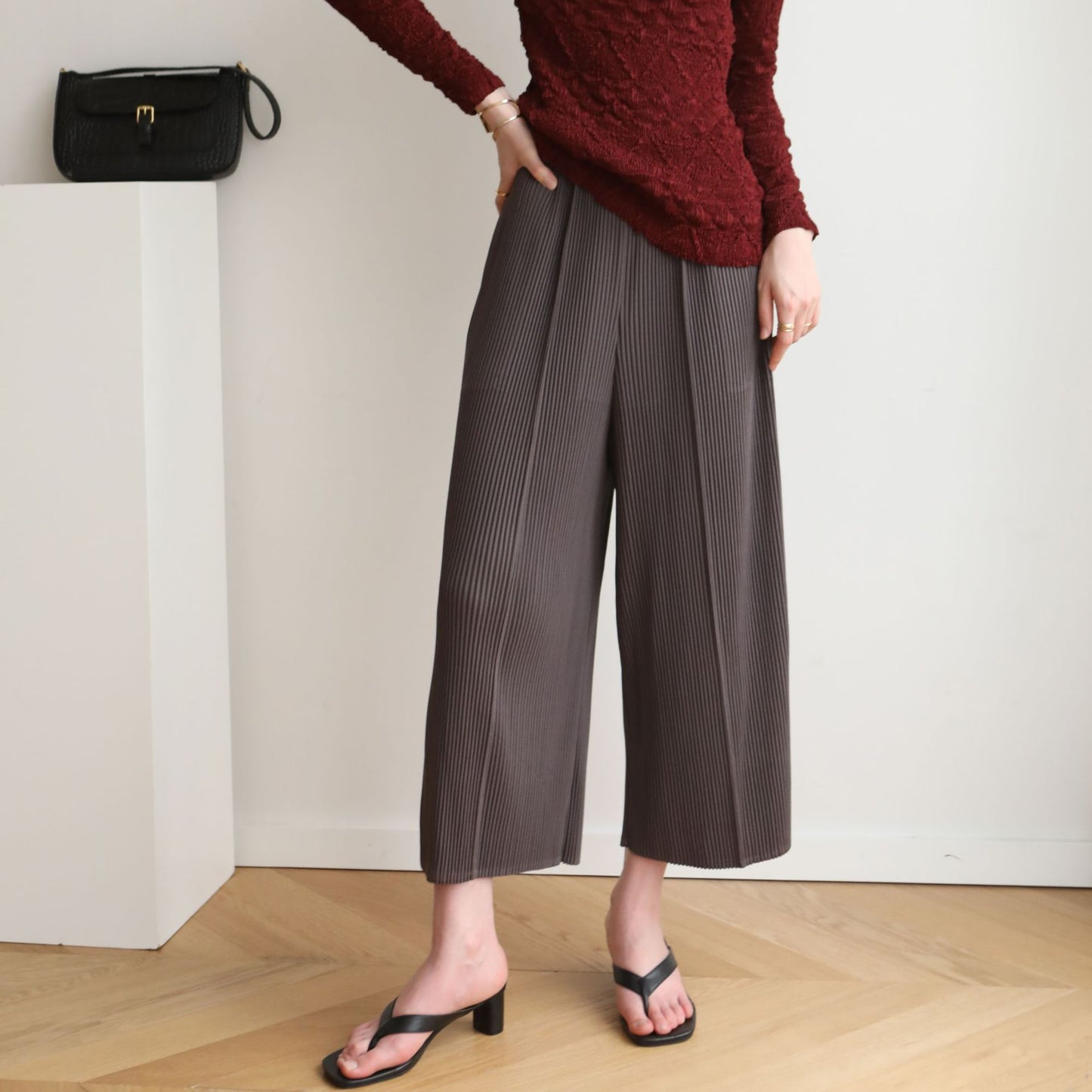 Plissé Pleated Trousers