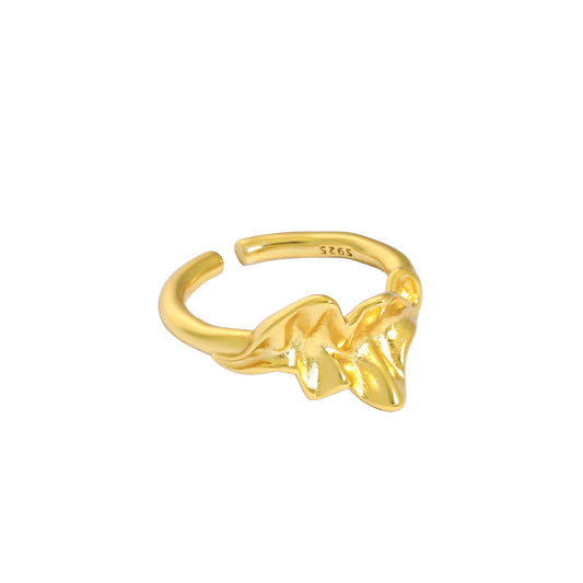 Gold Plated Cz Minimalist Ring