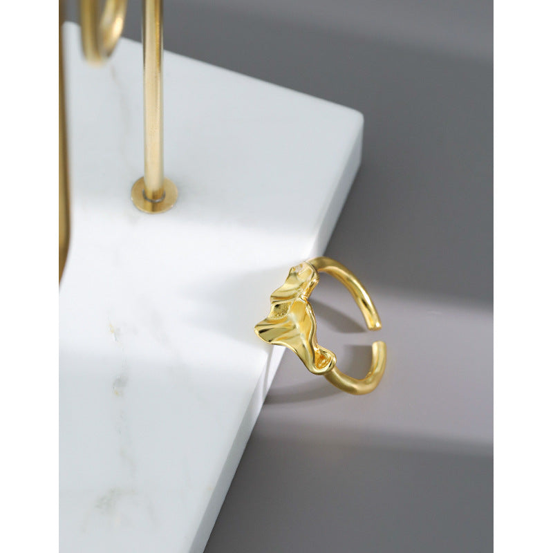 Gold Plated Cz Minimalist Ring