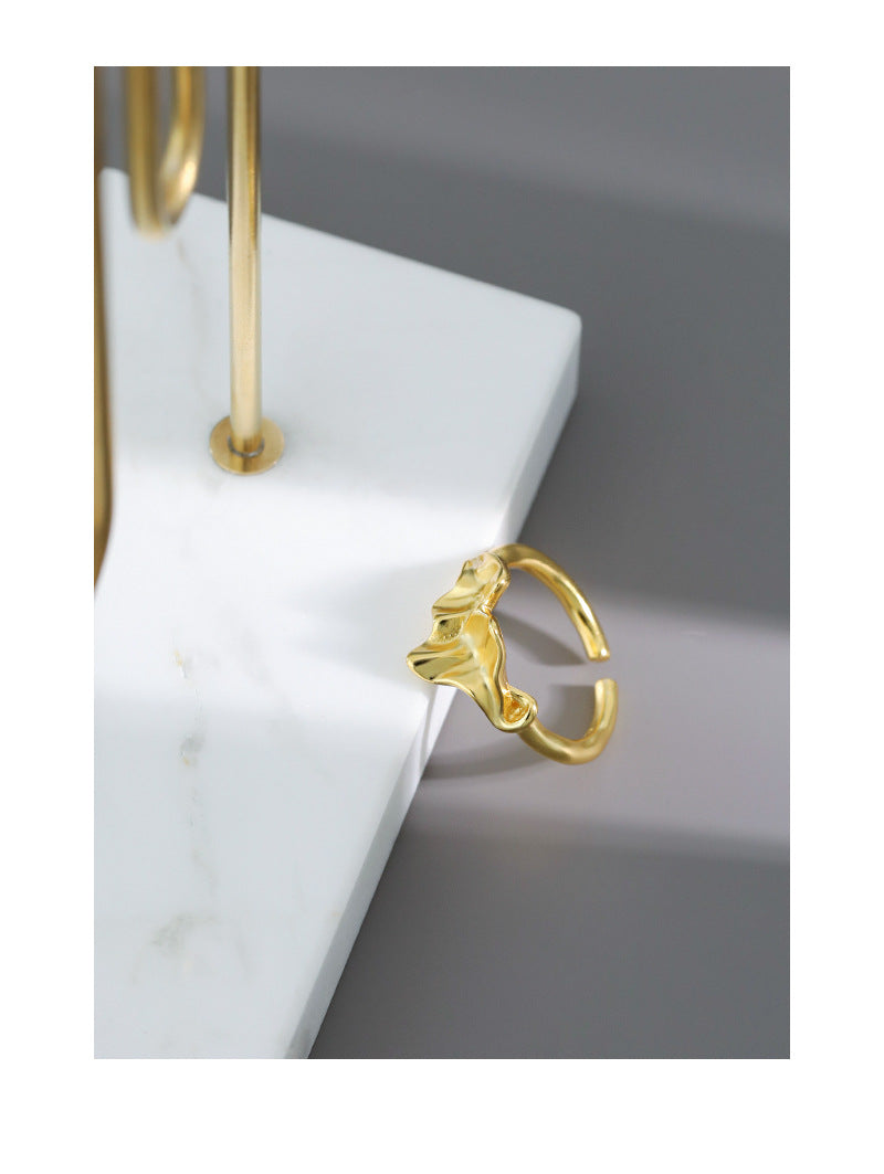 Gold Plated Cz Minimalist Ring