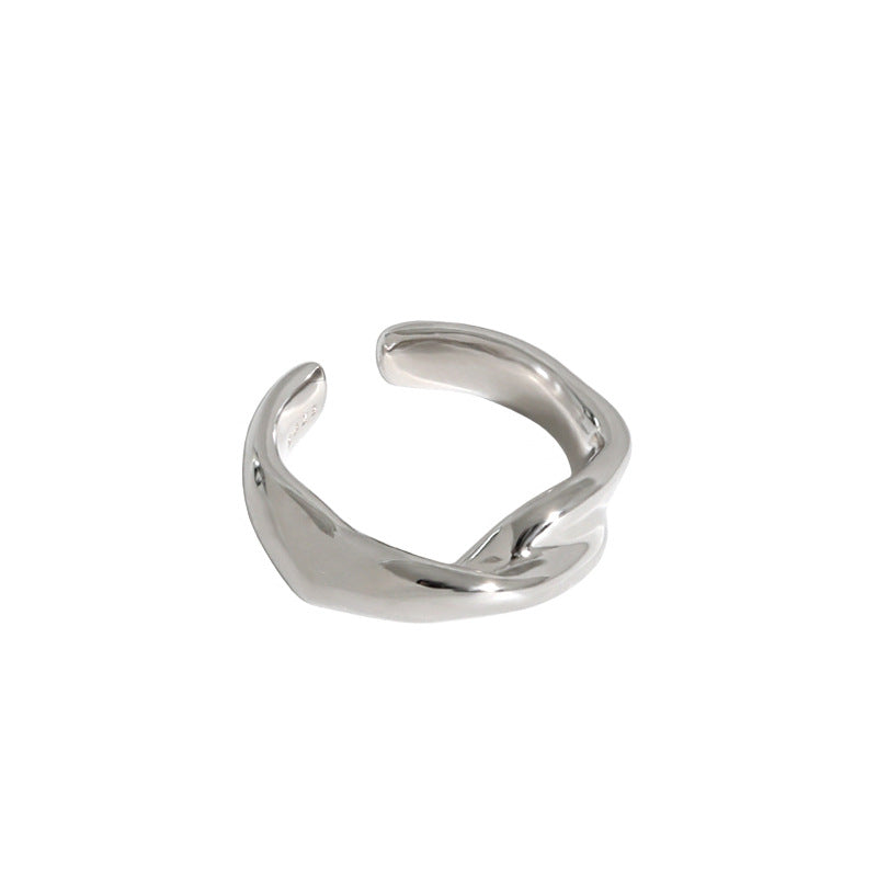 Silver Round Minimalist Ring