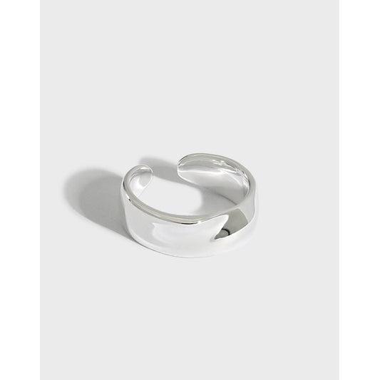 Silver Round Minimalist Earring Cuff