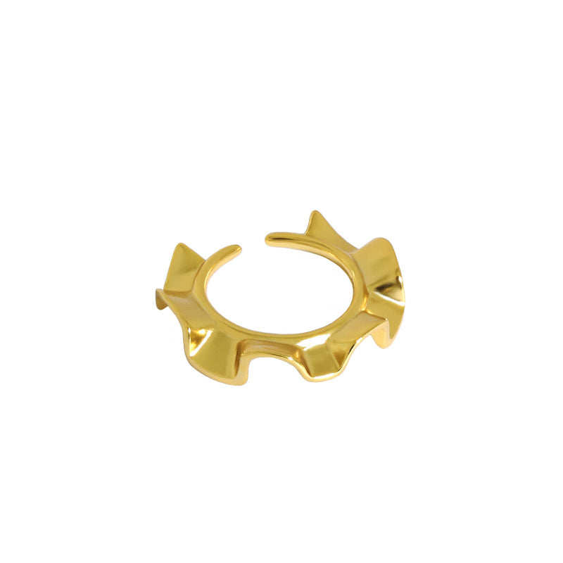 Gold Plated Star Minimalist Ring