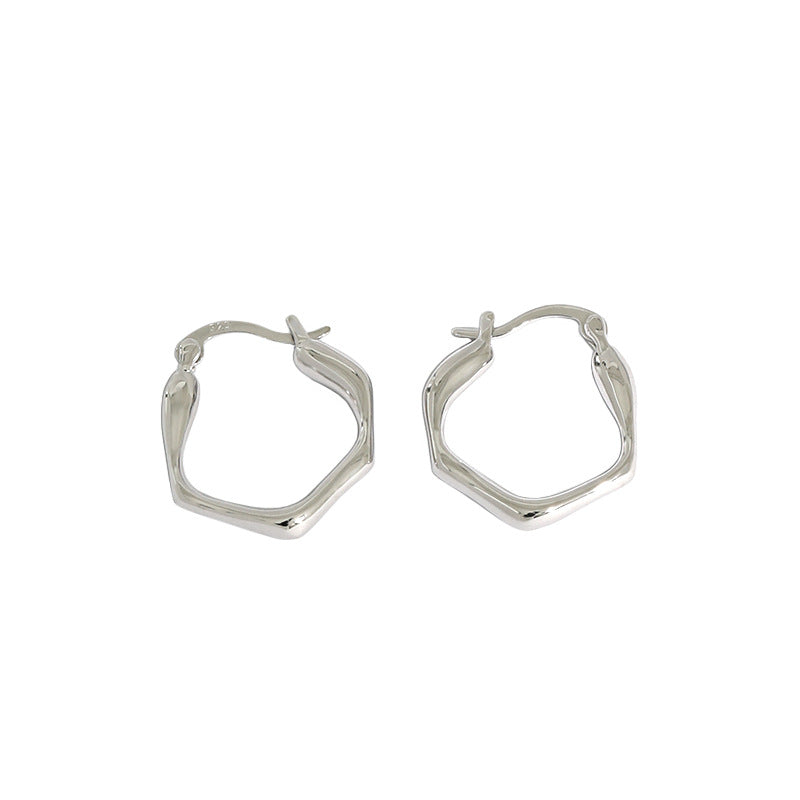 Gold Plated Round Minimalist Earring Hoops