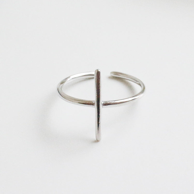 Silver knot Minimalist Ring