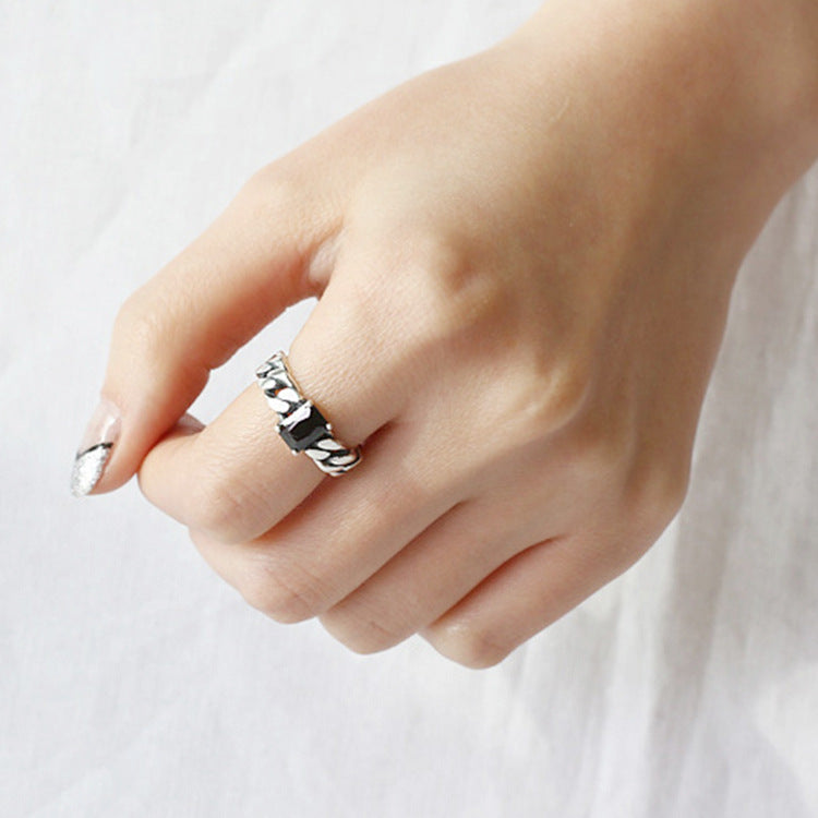 Silver Watch Minimalist Ring