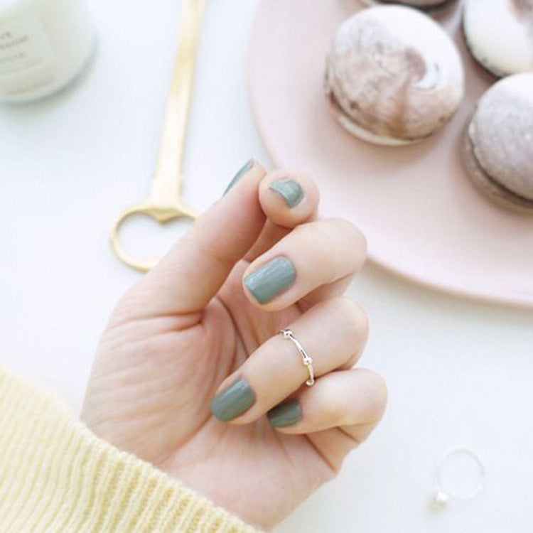 Silver Rainbow Minimalist Ring