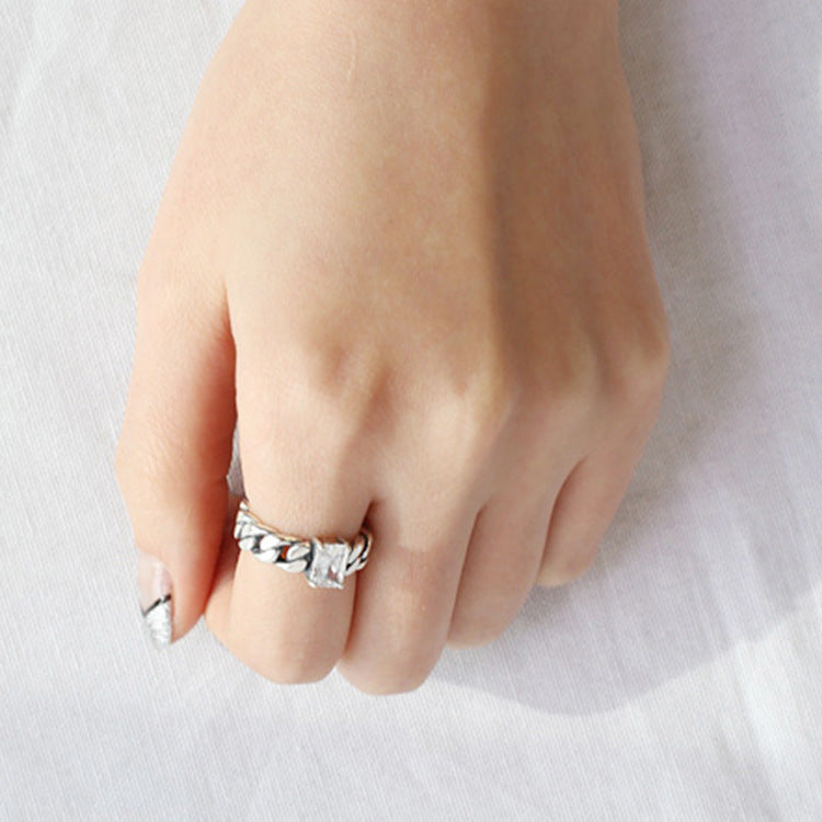 Silver Watch Minimalist Ring