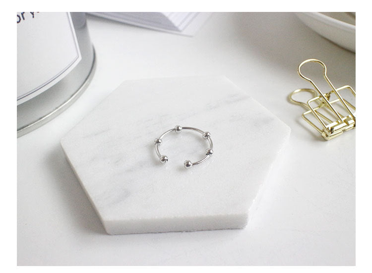 Silver Rainbow Minimalist Ring