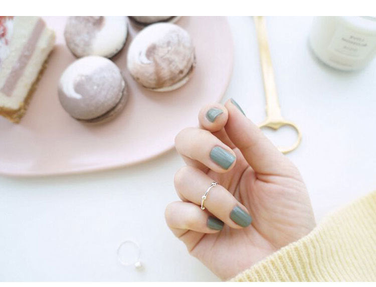 Silver Rainbow Minimalist Ring